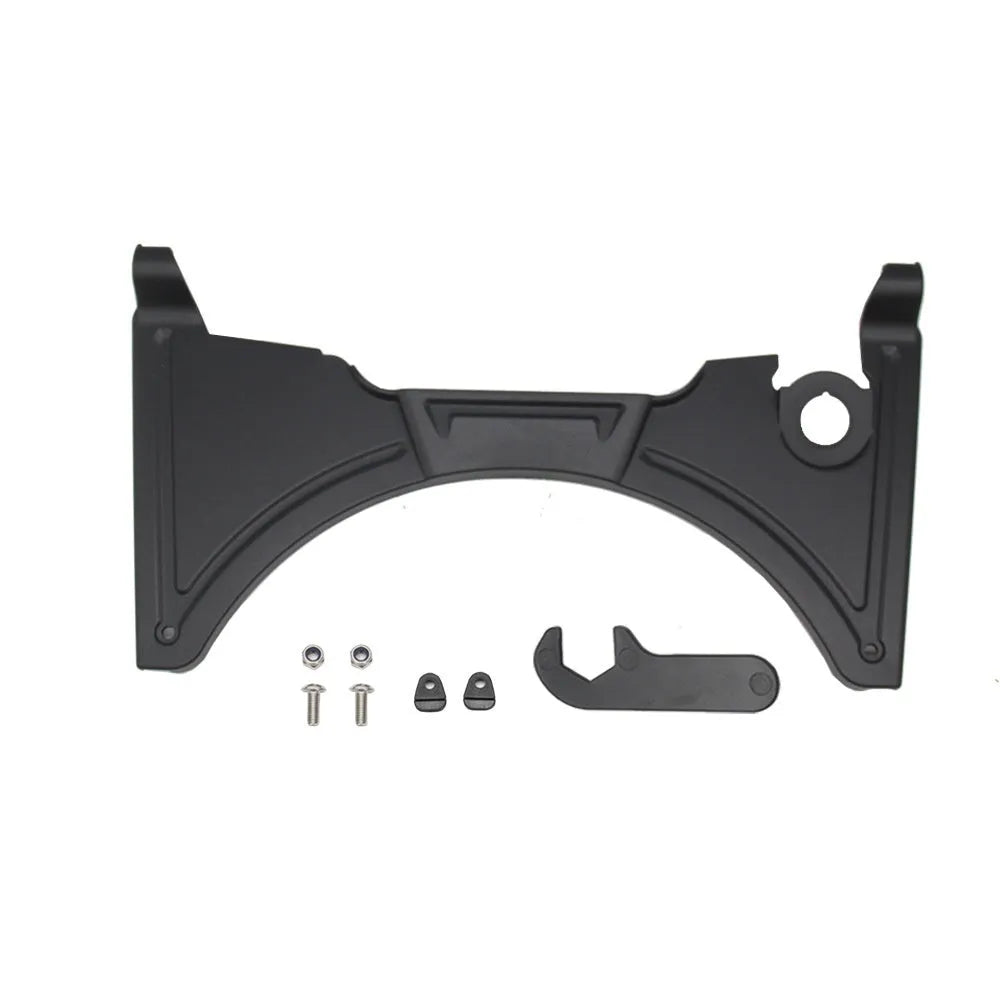 Black motorcycle cockpit fairing modification kit for BMW R1250GS and compatible R1200GS models