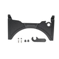 Black motorcycle cockpit fairing modification kit for BMW R1250GS and compatible R1200GS models