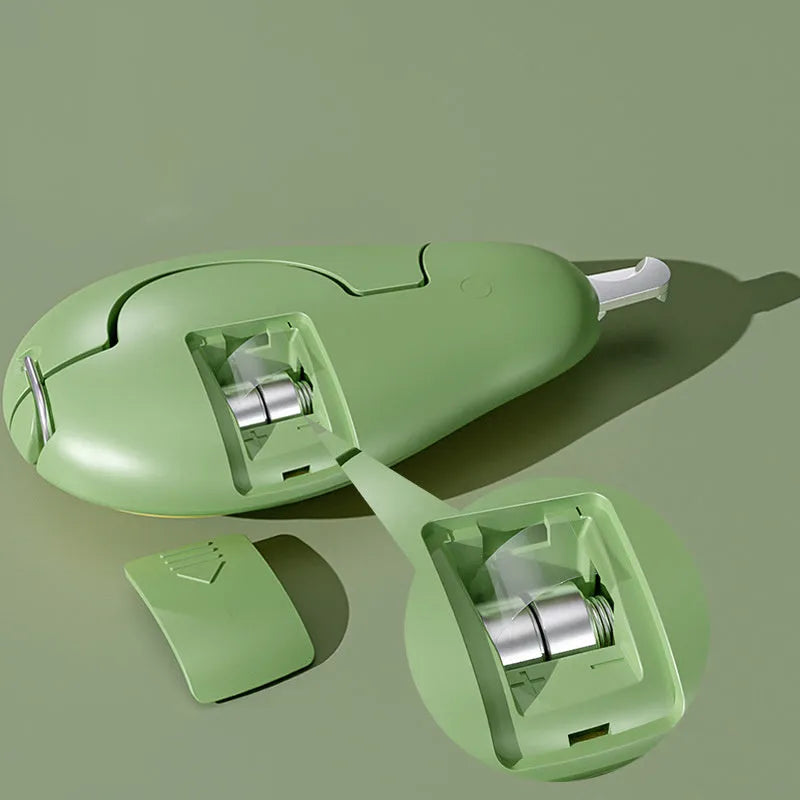 Green LED pet nail clipper with safety guard for small dogs and cats grooming