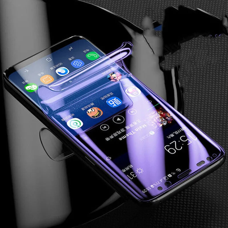 Purple hydraulic film curved screen protector for Samsung Galaxy S Series phones
