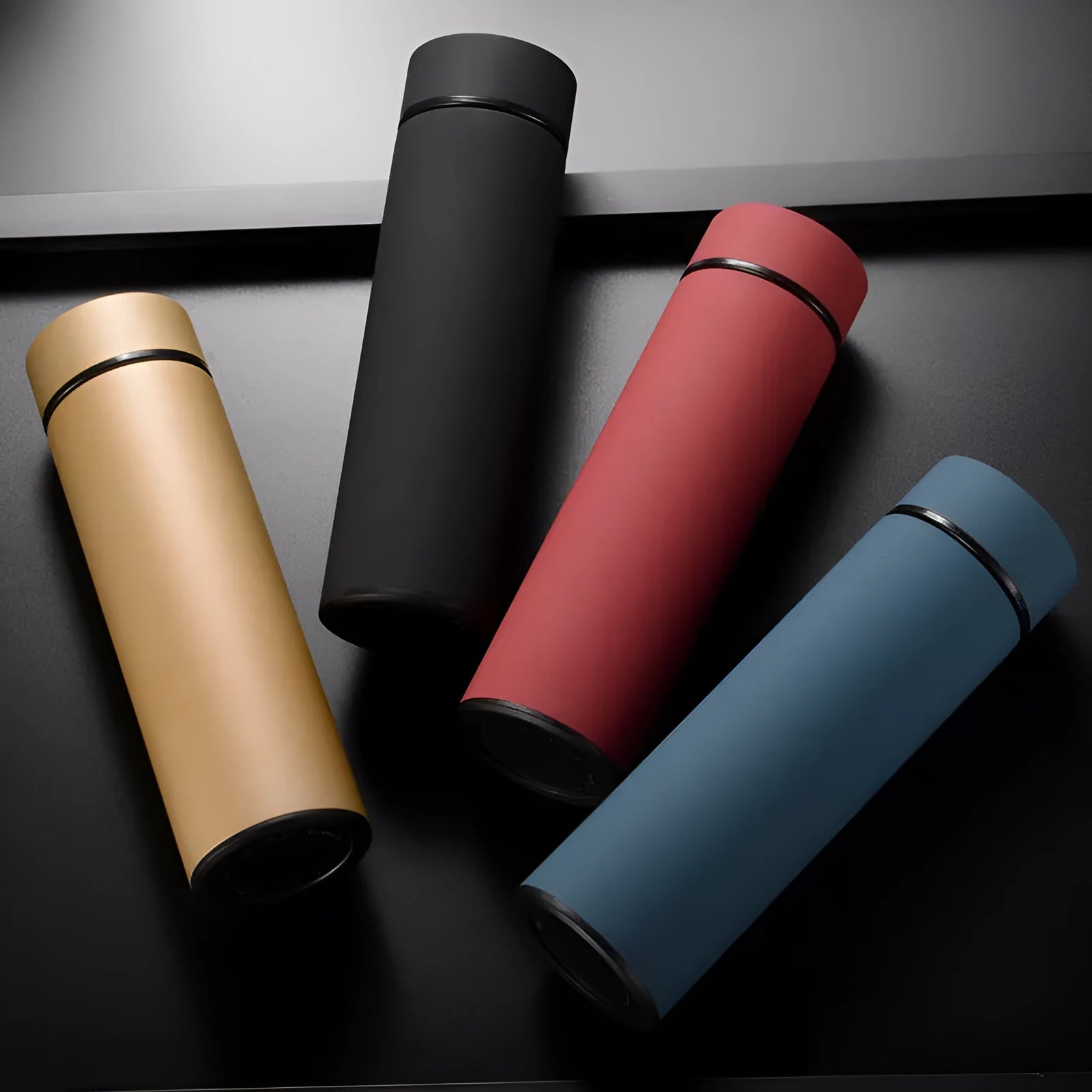 Stainless steel vacuum insulated water bottle with 450ml capacity in assorted colours