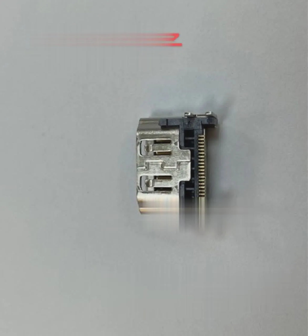 Silver HDMI host socket connector for game console accessory replacement