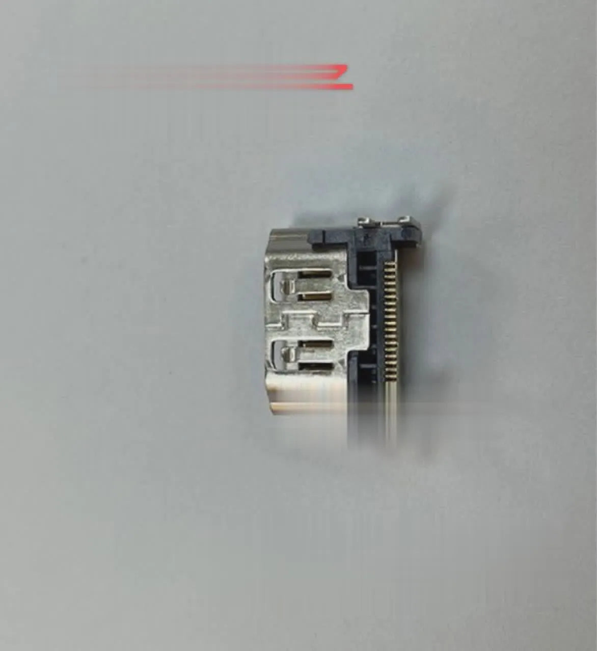 Silver HDMI host socket connector for game console accessory replacement