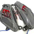 Pair of YAMAHA NMAX side indicator lamps with carbon fibre decoration and LED lights