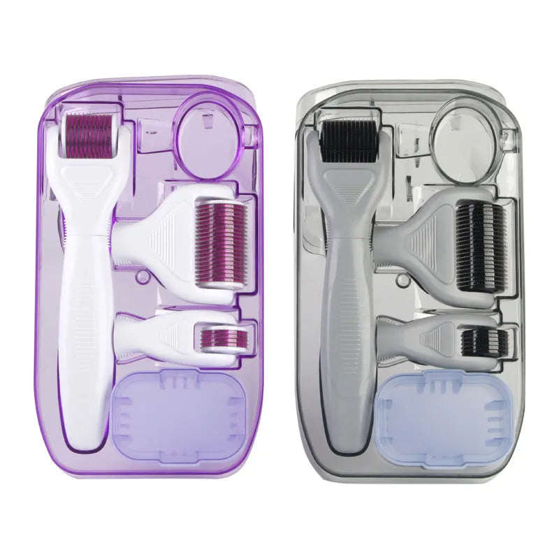 4-in-1 beauty care tool set in white purple for nursing skin care