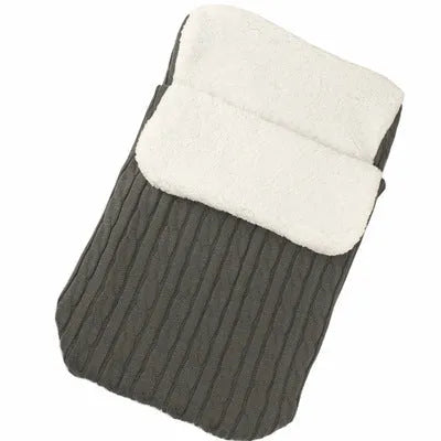 38x68cm baby stroller sleeping bag with lamb cashmere lining and cotton wool filling in envelope design