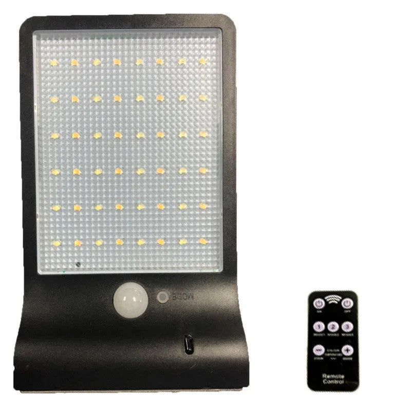 Outdoor waterproof solar lamp LED IP65 black for garden courtyard balcony use