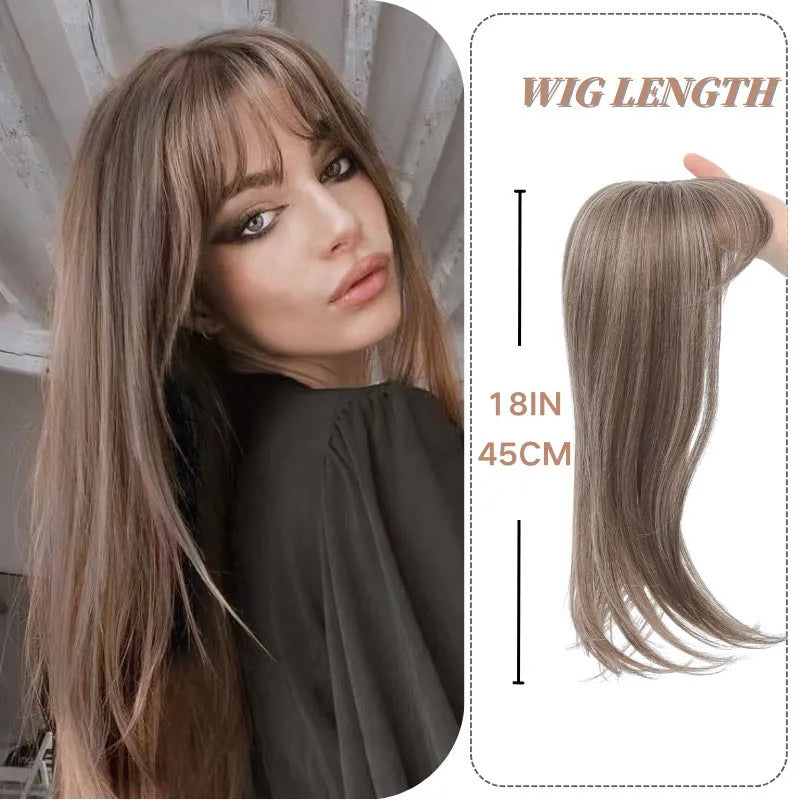 Synthetic wig inner buckle hairpiece clip-in extension in six colour styles high temperature fiber non-hot dye