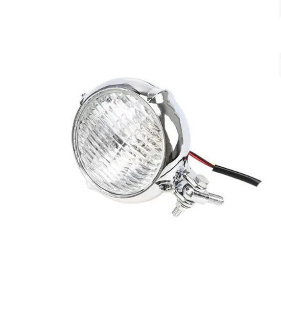Black electroplated Harley motorcycle halogen headlights with cast aluminium construction