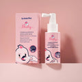 Children's probiotic oral spray bottle for teeth cleaning in strawberry and orange flavours