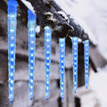 LED ice cone shaped meteor shower solar Christmas ornamental festoon lamp with remote control