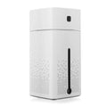 Black or white desktop humidifier measuring 103mm wide by 218mm tall with 1000ml capacity