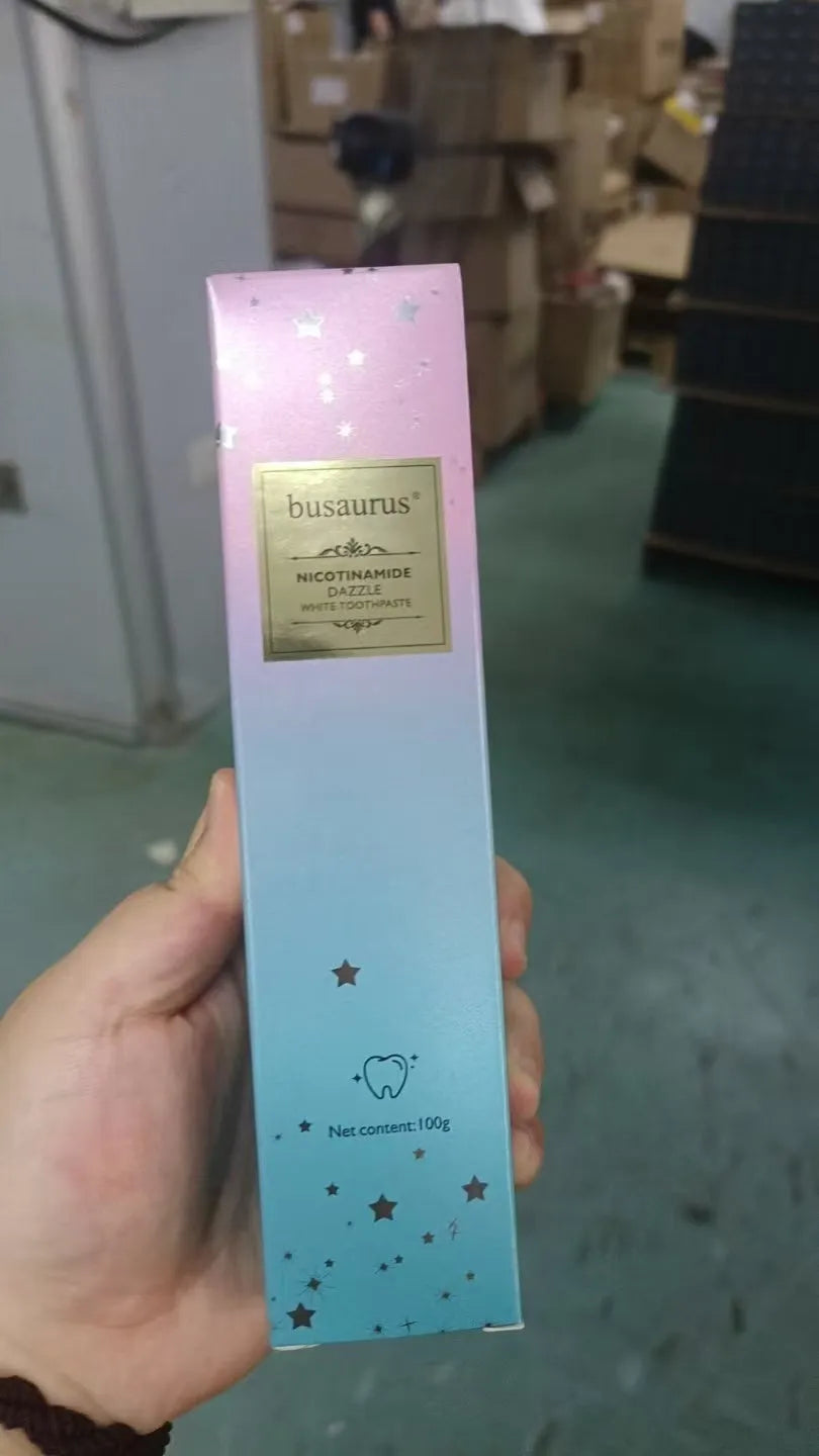 100g tube of Nicotinamide Dazzling White Toothpaste for adult oral cleaning and whitening