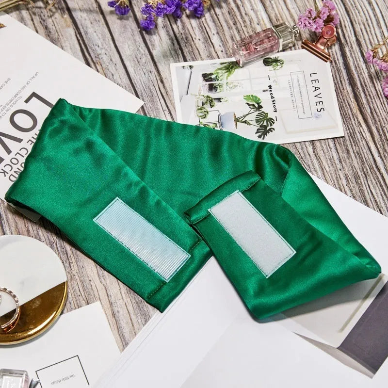 Mulberry silk sleep eye mask shown in one of seven available colours for light blocking