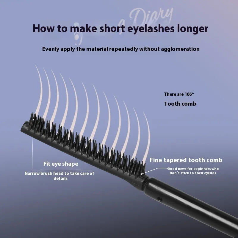 Long Curling Long-lasting Mascara in black and brown shades with wand applicator