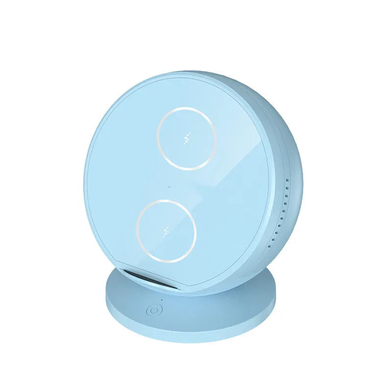XC-11 model wireless charging phone holder with Bluetooth speaker in black, blue, pink, or white