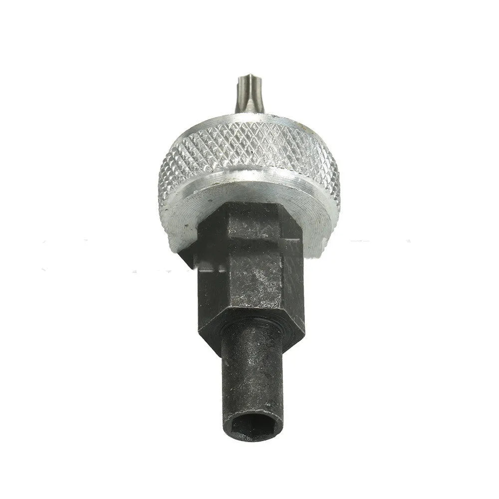 Ignition module wrench with knurled aluminium knob and carbon steel handle