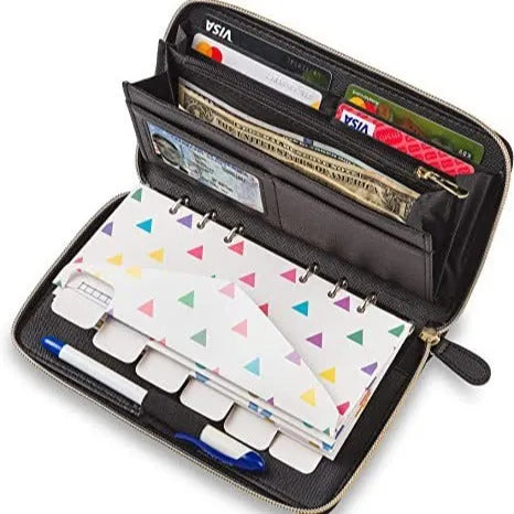 Anti-theft card holder unisex multi-function solid colour PU wallet with nylon lining