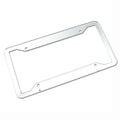 Aluminium alloy stainless steel licence plate frame in black, grey, silver, and steel finishes