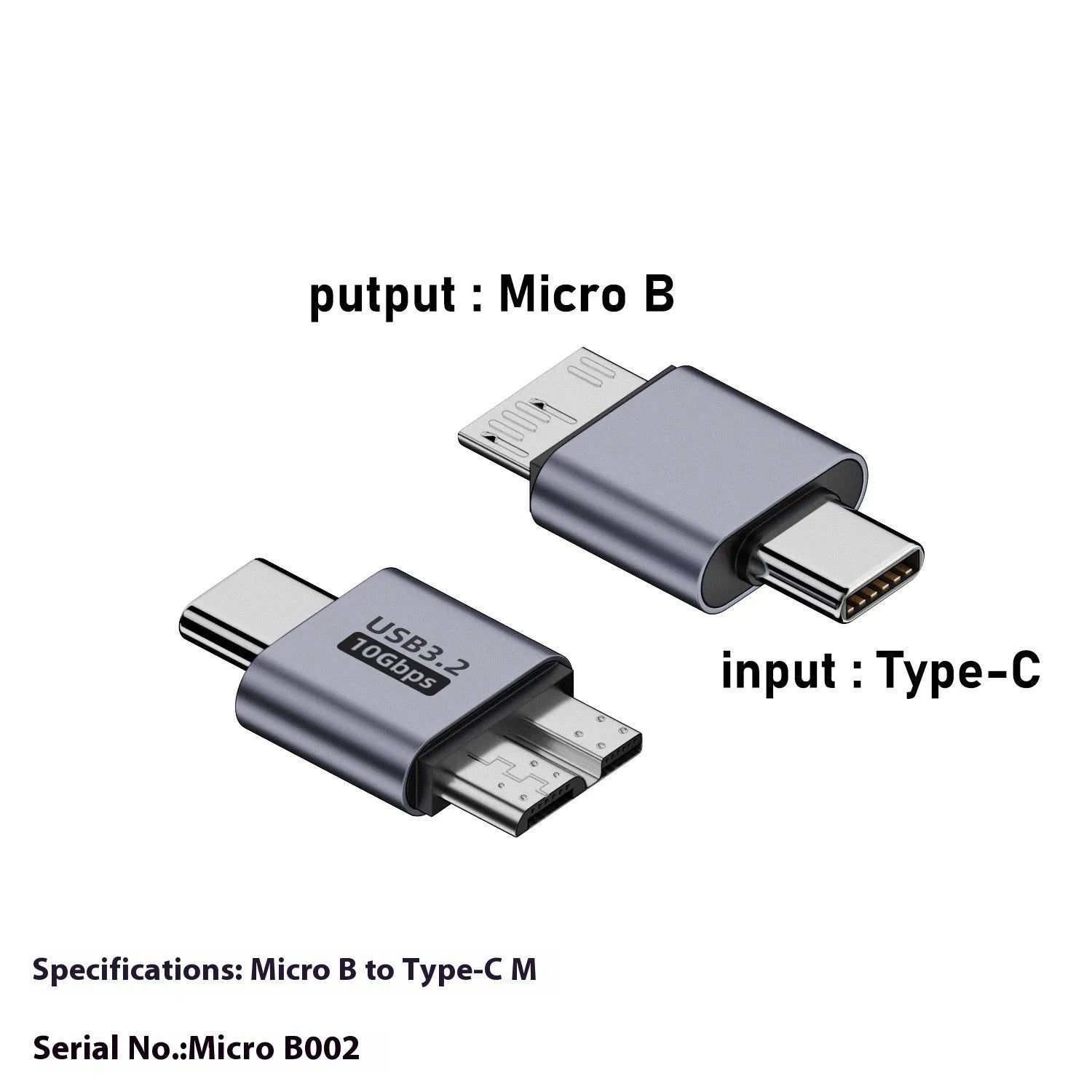 USB AM to Micro-B adapter with four different interface connectors for legacy device connectivity