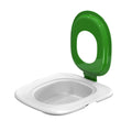 Fifth generation cat toilet trainer with 60cm round ABS plastic base in blue colour