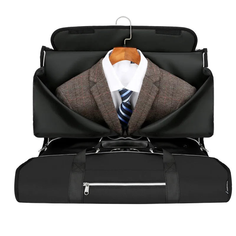 Oxford cloth storage bag with dry wet separation compartments in grey colour option