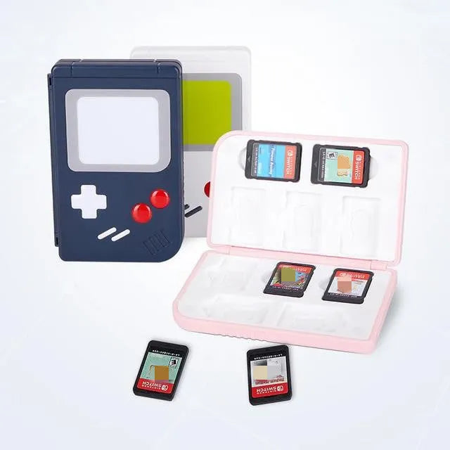Blue zonsk-switch Nintendo Switch game card storage box for SWITCH OLED and LITE.