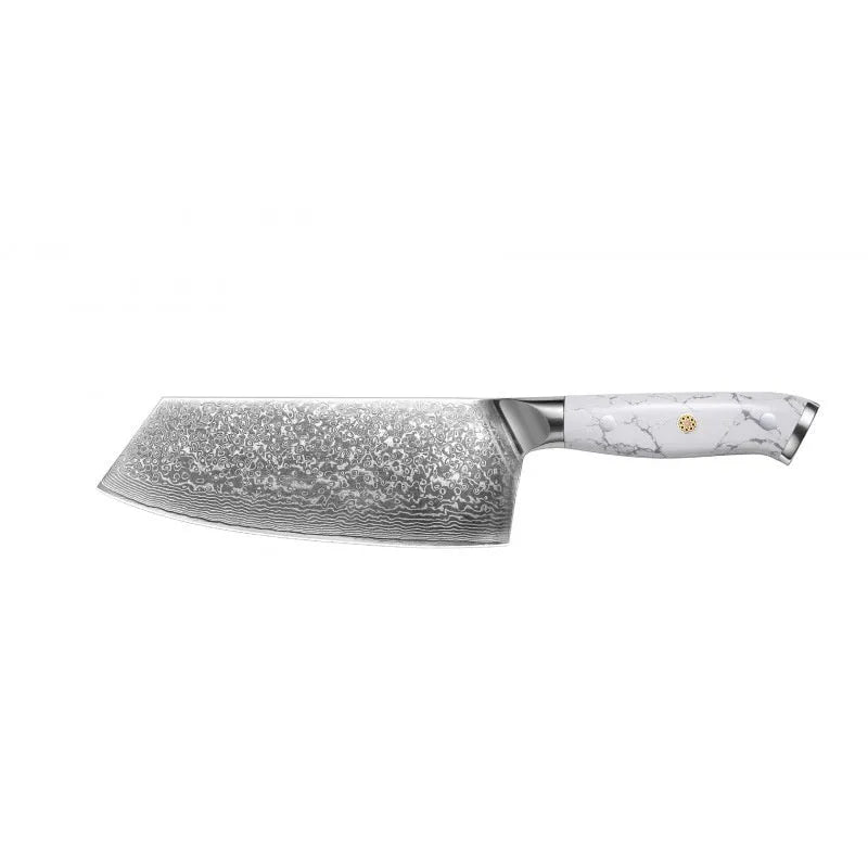 Damascus VG10 steel combined chef's knife with 21cm blade for multi-purpose kitchen use