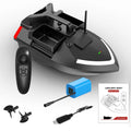 Black or luminous yellow GPS remote control fishing boat with remote control on a handbag.
