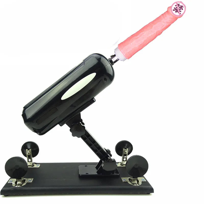 Bobb automatic telescopic thrusting PVC sex toy in black, purple or pink colours measuring 37cm by 15cm