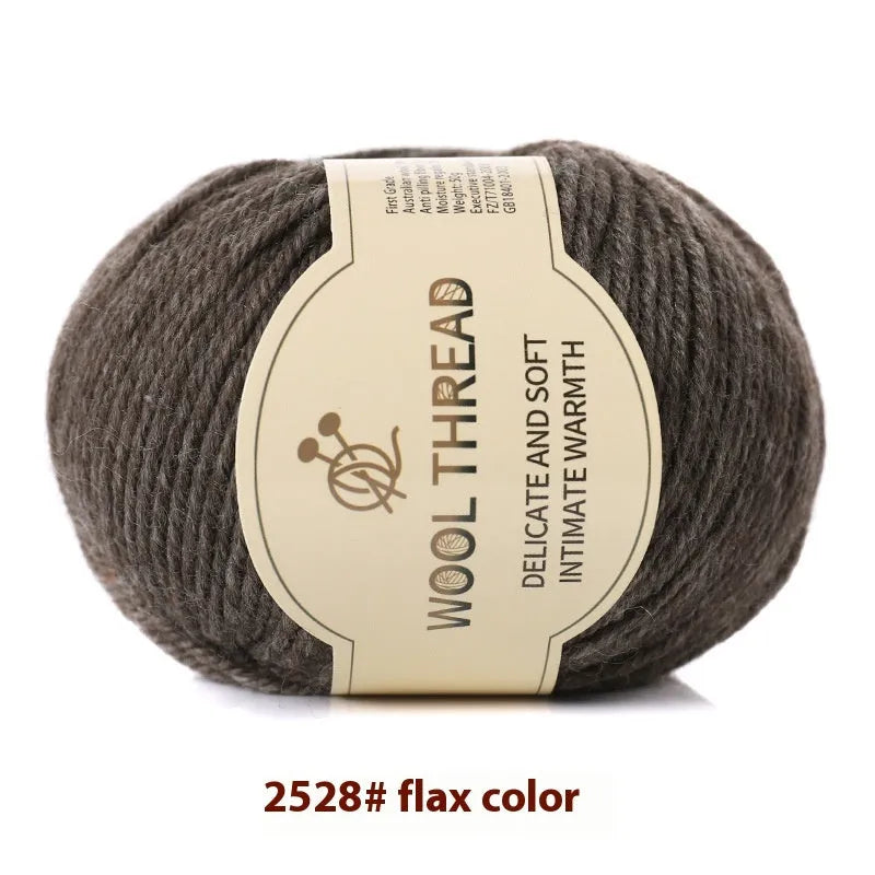 Roll of hand knitting wool thread in a chosen colour for 10mm needle projects.