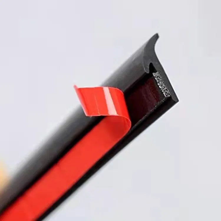 Black TPE universal rubber seal strip roll for car bumper and machinery gap filling applications