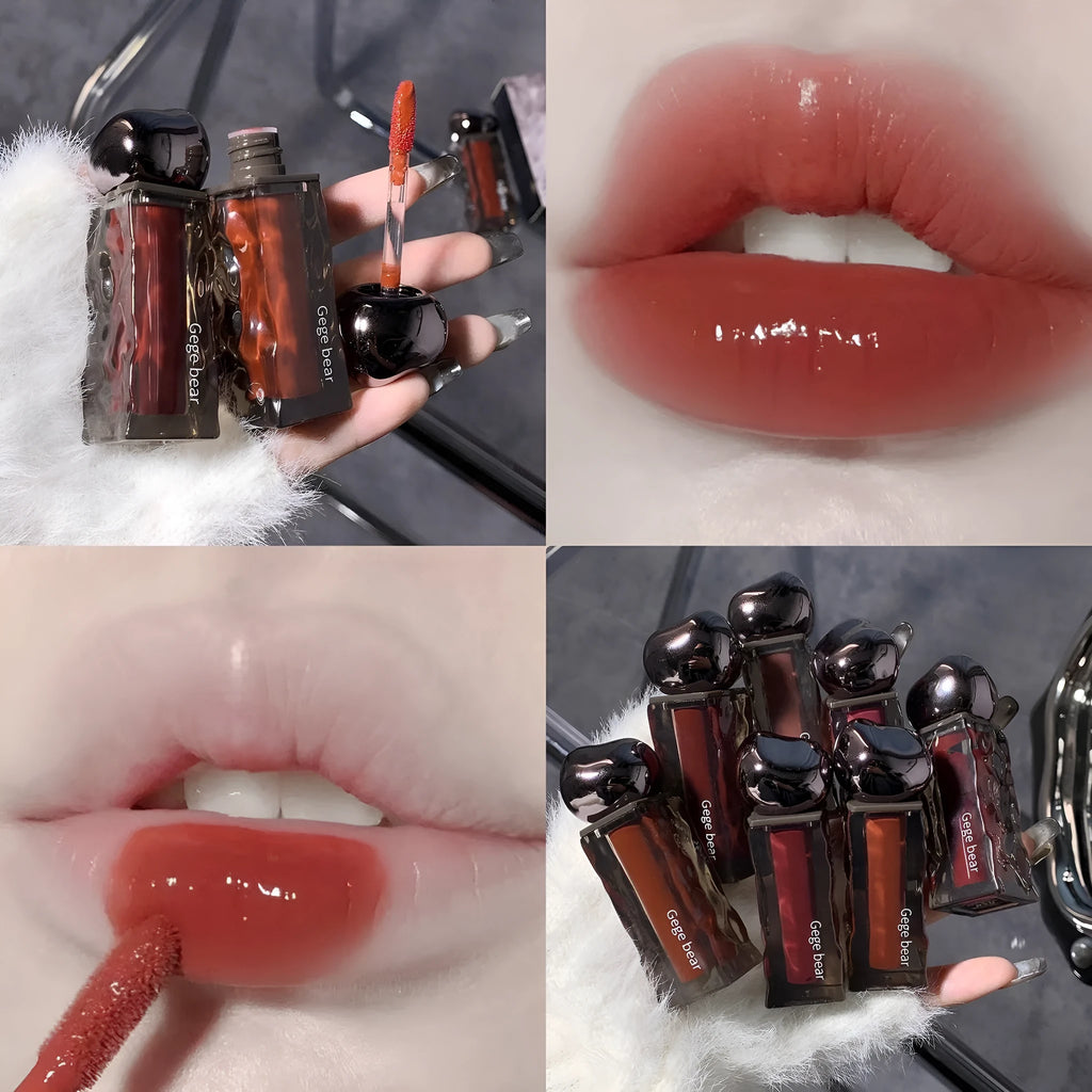 Glacier Lava Lip Lacquer Water Light Mirror Makeup in seven glossy colour shades