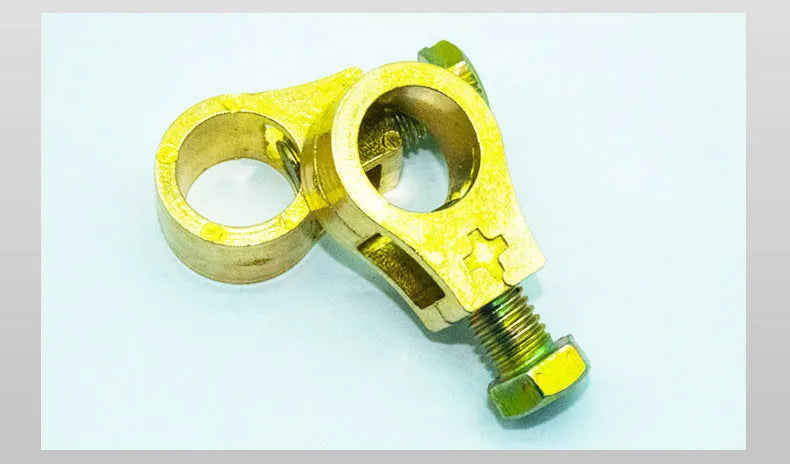 Pure copper car battery clamp with patented connection design for automotive electrical systems