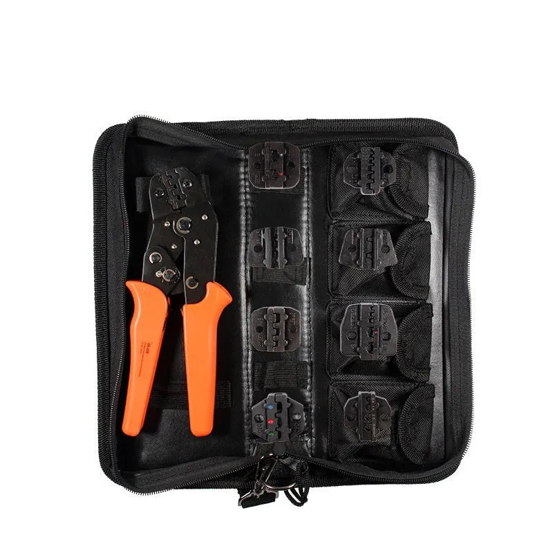 SN-48B portable crimping pliers combination set with high carbon steel construction for terminal and cable crimping