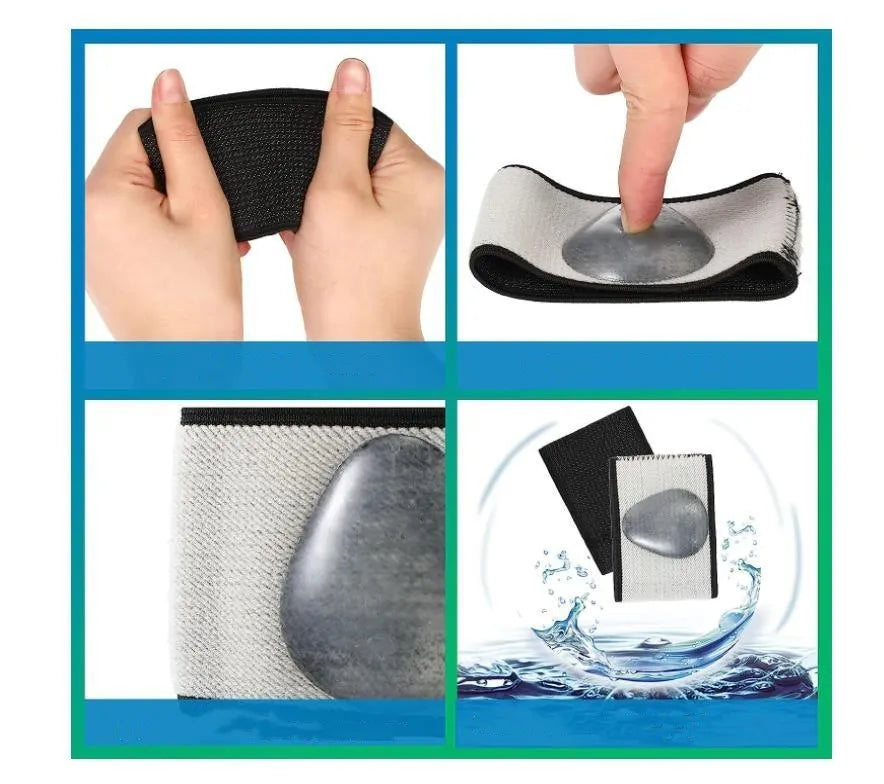 Flat foot support elastic bandage in heart style and ordinary style designs made from PU material