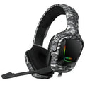 RGB wired over-ear gaming headset with 40mm drivers, cloth earmuffs, and 2.2m braided cable in black finish