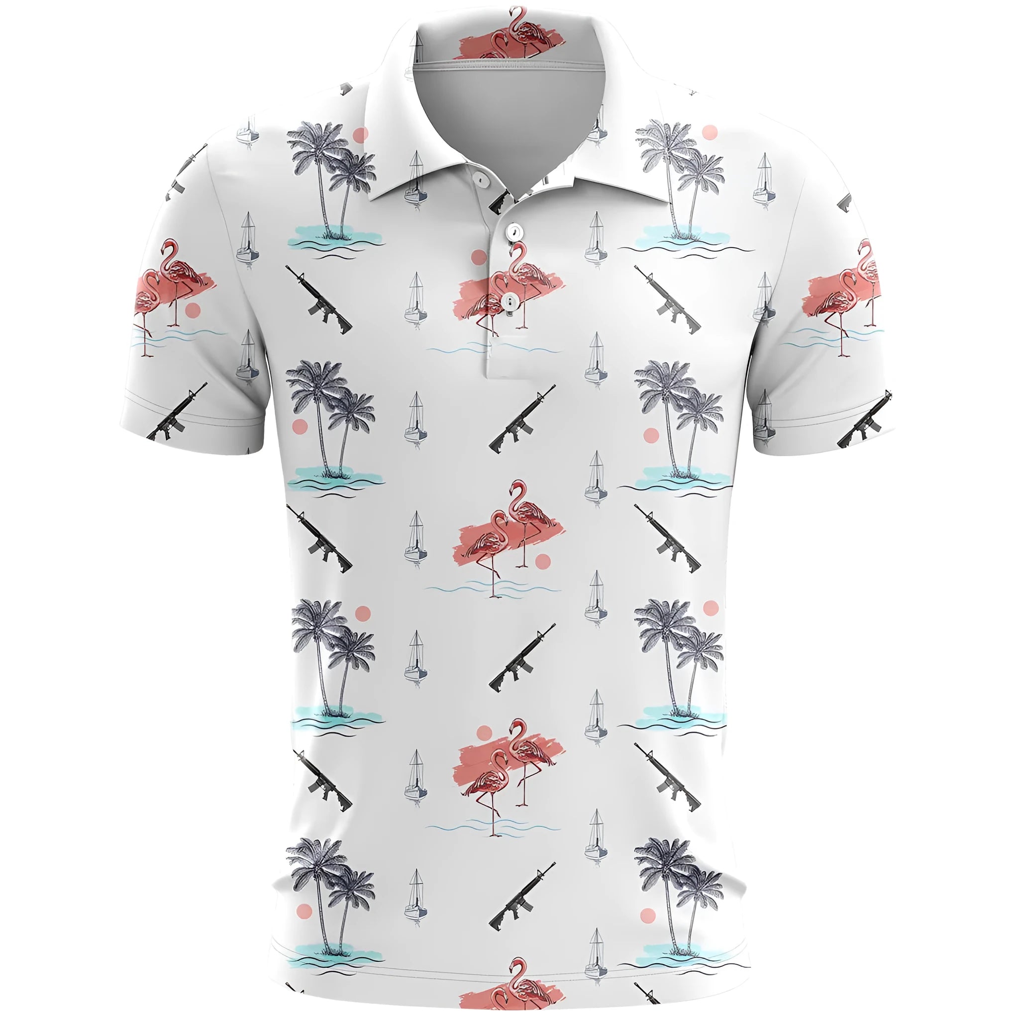 3D printed loose fit sports T-shirt in polyester bird eye cloth showing colour options and sizing