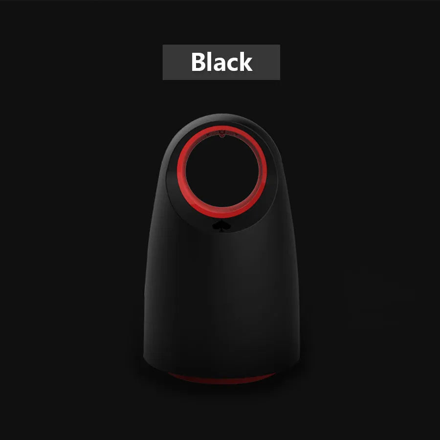 Black household silent mosquito killer with UV LED light, USB cable, and ABS body