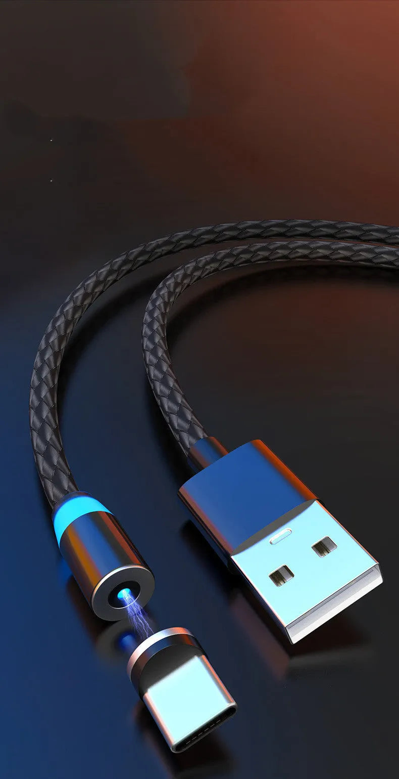 Magnetic charging cable with breathing light for Apple iPhone Android and TYPE-C devices