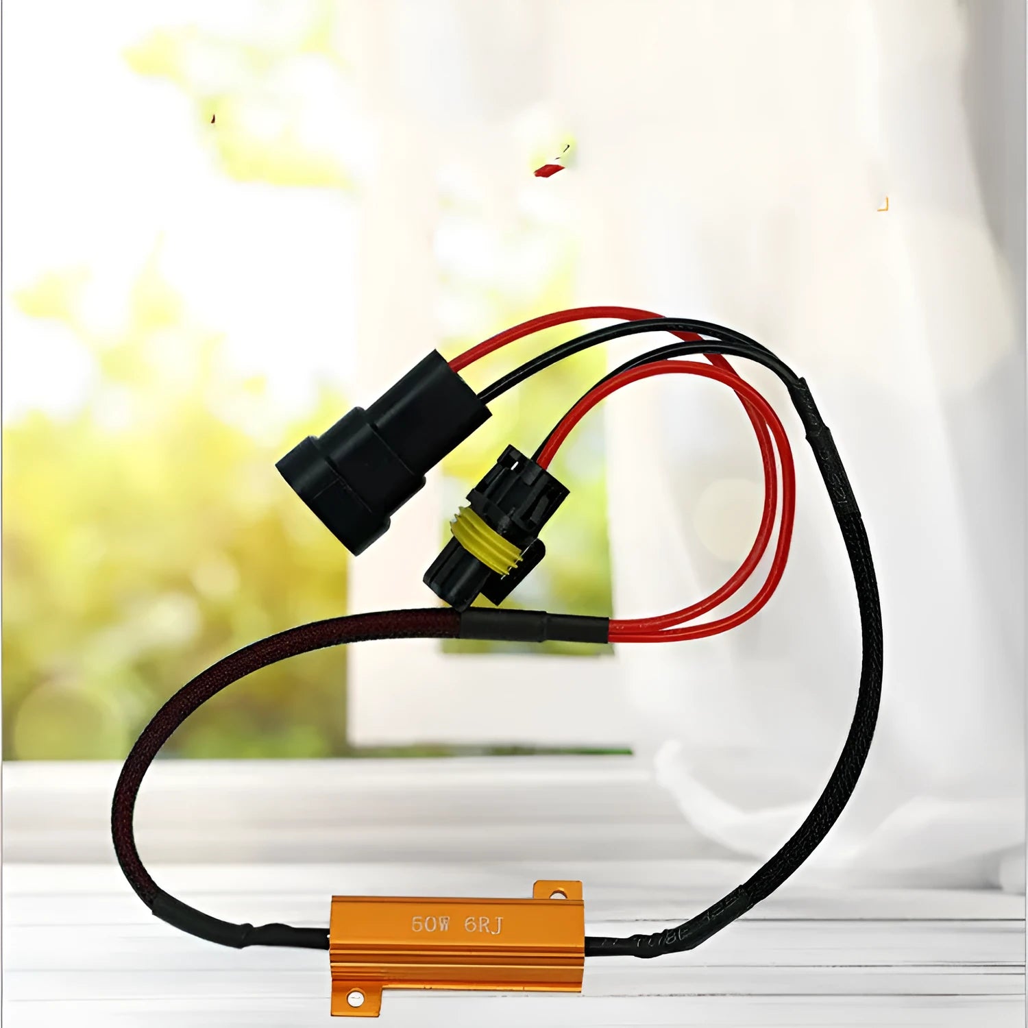 H11HID decoder aluminium case resistor 50W6R cylindrical winding for automotive HID error cancellation