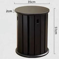 Stackable round metal dining stool in modern design with four colour options