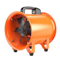 Portable axial flow fan with titanium steel blades for industrial dust removal and ventilation