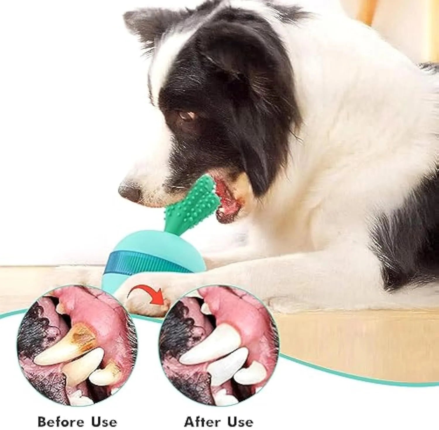 Blue durable rubber interactive dog treat dispenser ball with tumbler design for medium large breeds