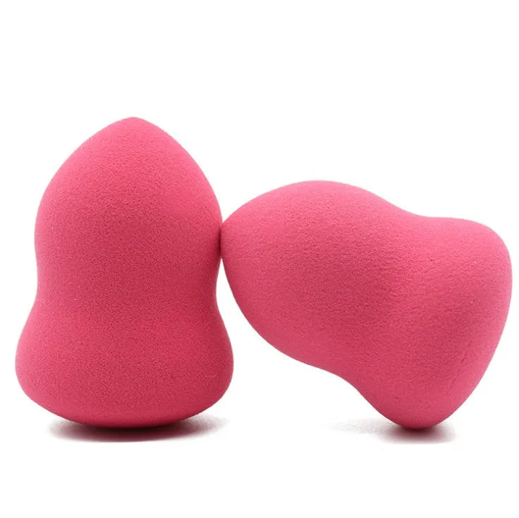 Pink hydrophilic makeup foundation sponge measuring 4cm by 4cm by 5.6cm for wet and dry application