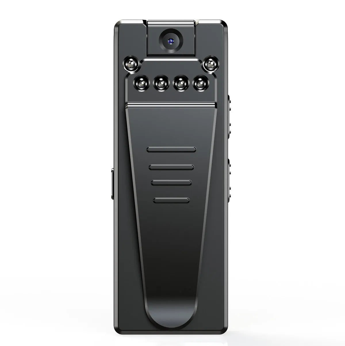 Black 1080p HD digital video camera with 90-degree rotation capability