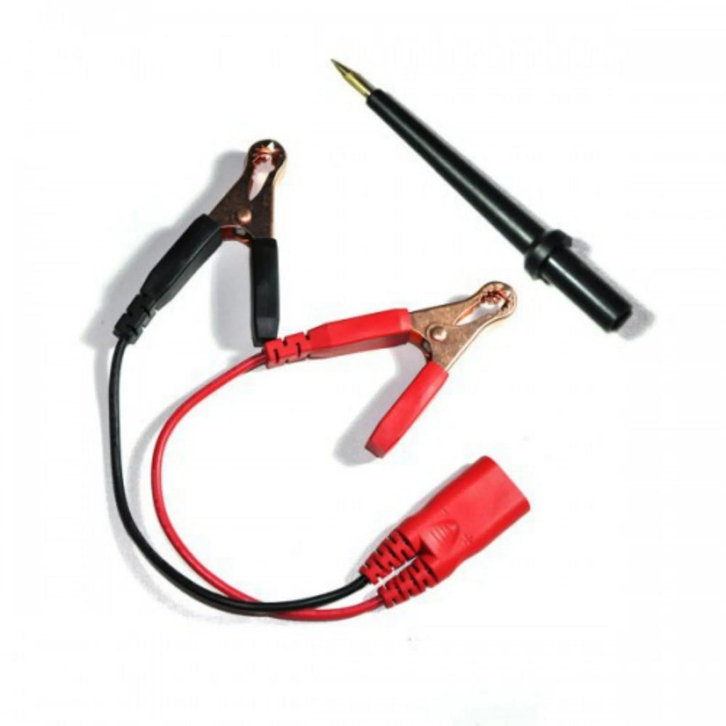 Blue automotive power circuit test pen with TFT colour display in rugged blow molded case