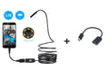 OWSOO USB endoscope camera with 5 metre cable, 7mm lens, and six LED lights for phone and computer inspection