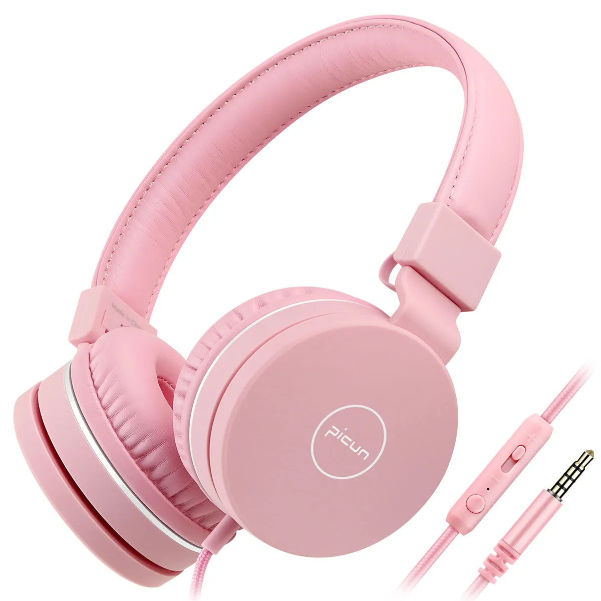 Bengoo C30 wired over-ear headphones with microphone in mint green colour