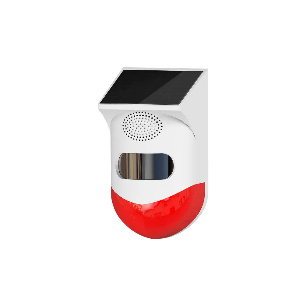 Solar alarm detector with infrared sensor and GSM wireless communication for outdoor security